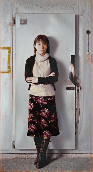 「青い光」　53.0x36.0cm