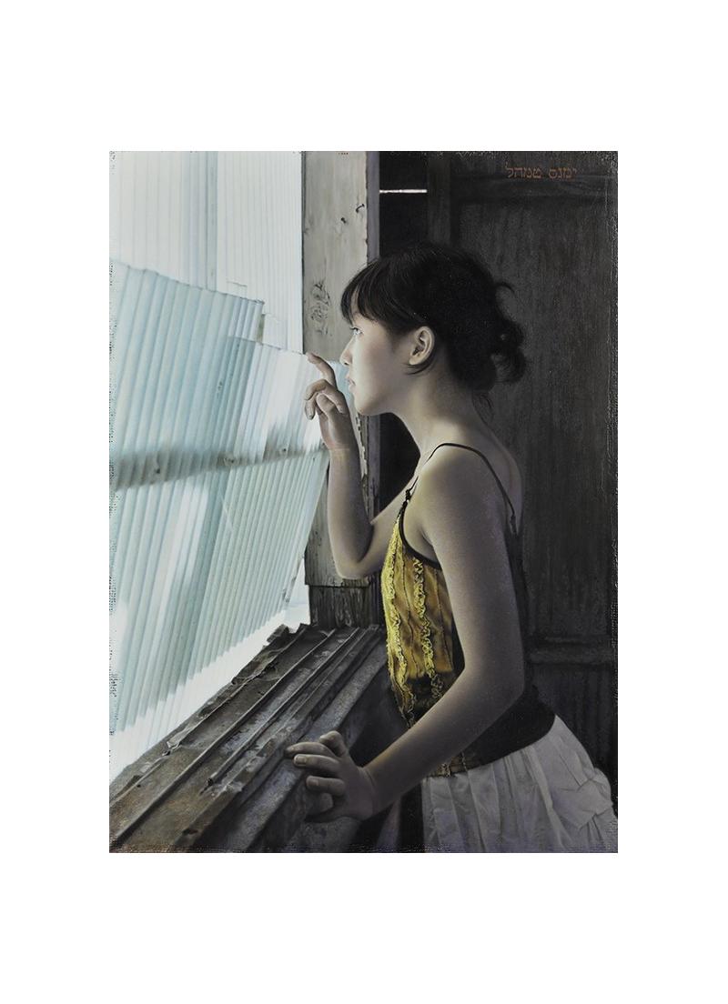 「青い光」　53.0x36.0cm