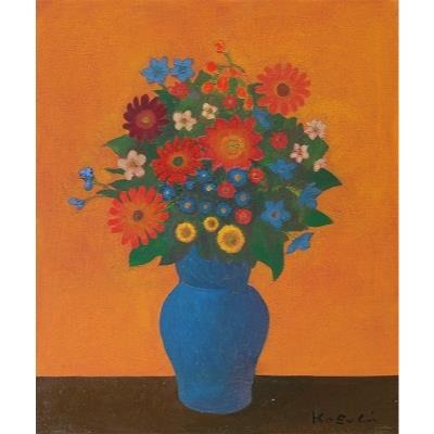 青い壺の花　8F