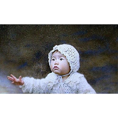 星の夜　29.0×45.5(8M)　水彩