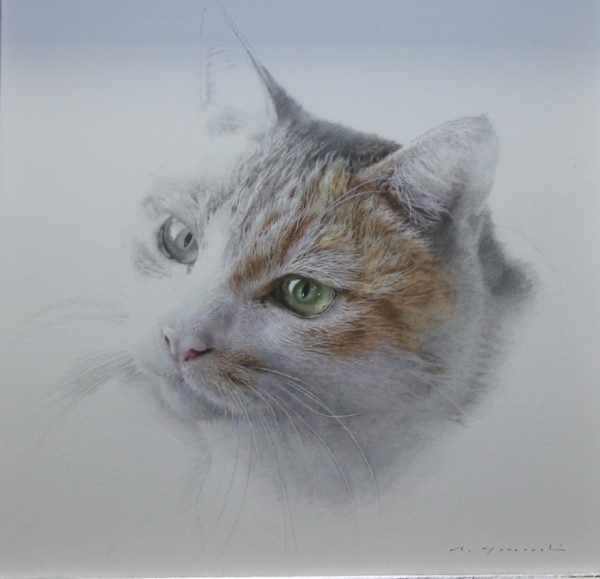 ゆず　鉛筆・水彩 20×20