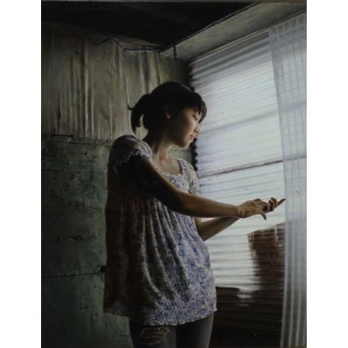 時を紡ぐ　36×31 テンペラ・油彩